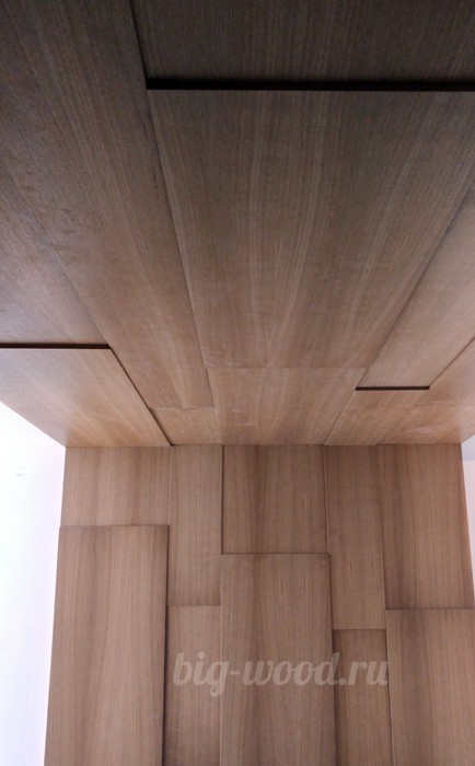 Деревянные стеновые панели с филенками в классическом стиле для кабинета и офиса